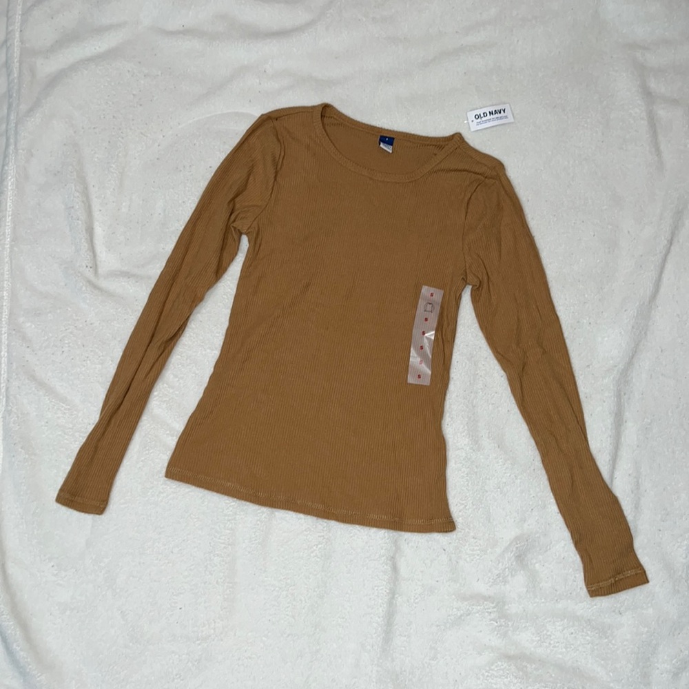 Old Navy Size Small tan color long sleeve shirt